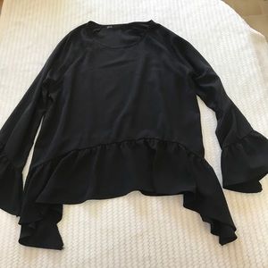 Gibson Flounce Trim Top